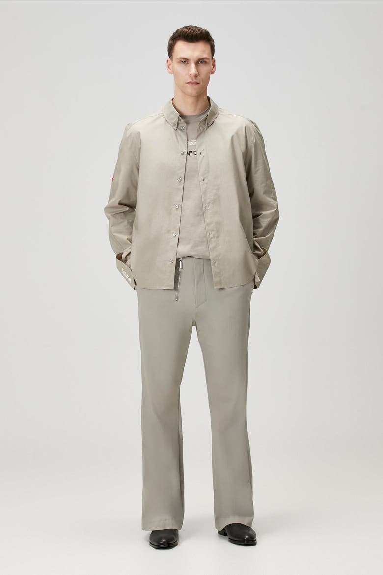 Pure Cotton Woven Shirt Fit Patch, Alternate, color, beige