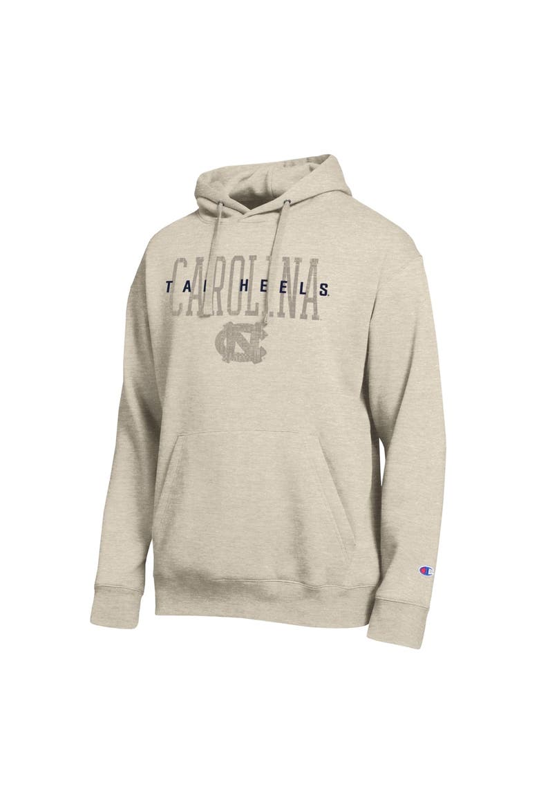 Men's Champion  Oatmeal North Carolina Tar Heels All-Star Neutral Stack Hoodie, Alternate, color, Oatmeal