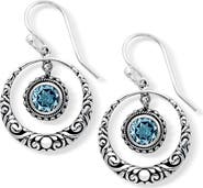 SAMUEL B. Sterling Silver Blue Topaz Drop Earrings