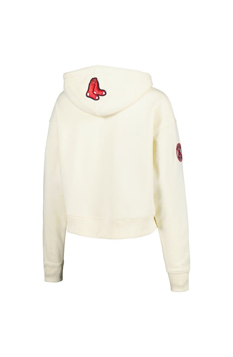 PRO STANDARD Women's Pro Standard Cream Boston Red Sox Roses Pullover Hoodie, Alternate, color, 