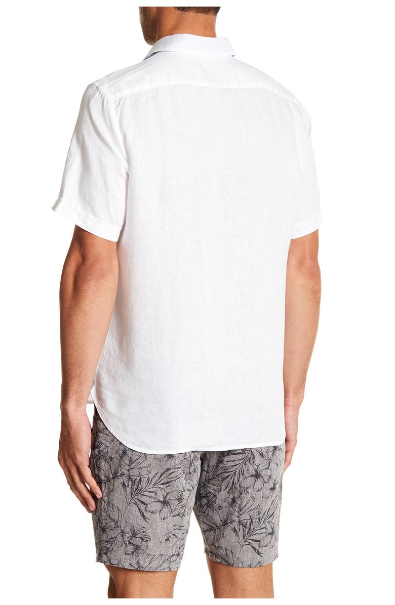 Toscano Short Sleeve Solid Woven Shirt, Main, color, 