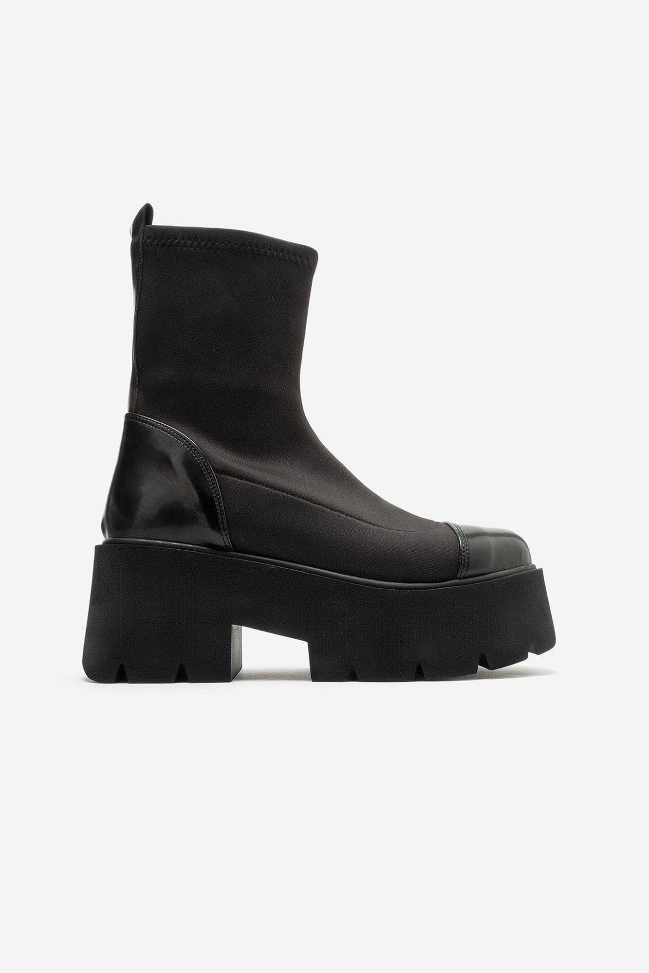 Jadelina Scuba Platform Sock Boot, Alternate, color, Black