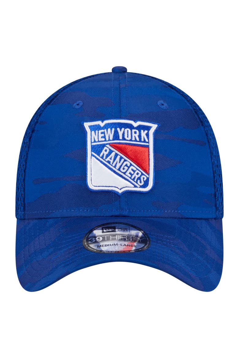 Men's New Era  Blue New York Rangers Active Subtle Camo 39THIRTY Flex Hat, Alternate, color, Blue