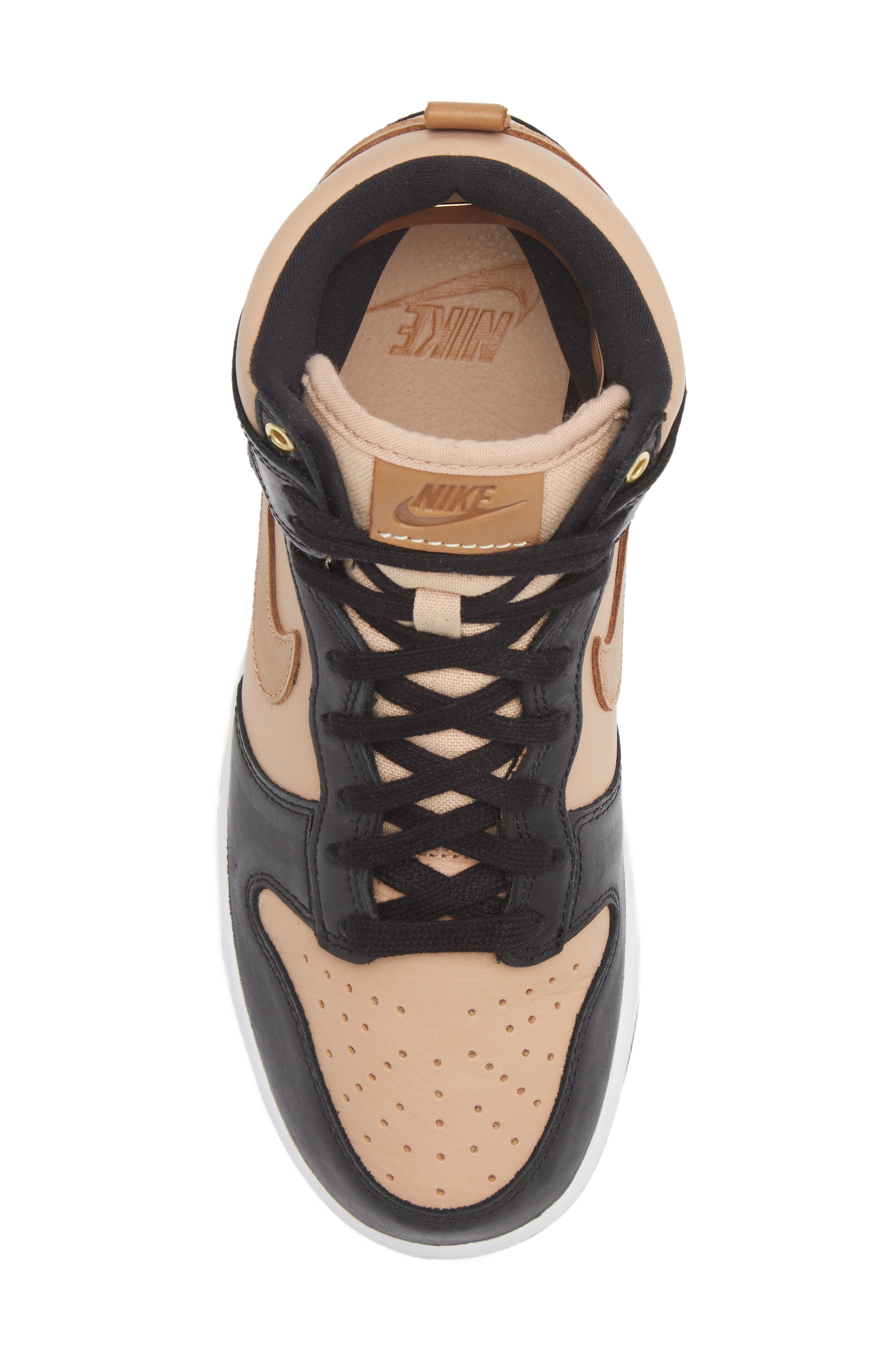 Dunk High LXX Basketball Sneaker, Alternate, color, BLACK/ FLAX/ TAN/ WHITE