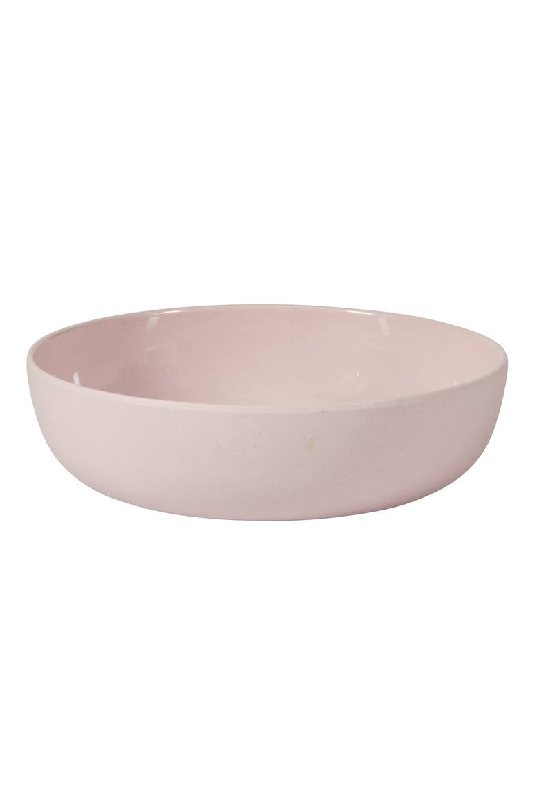 12 Piece Wheat Straw Melamine Dinnerware Set, Alternate, color, Pink