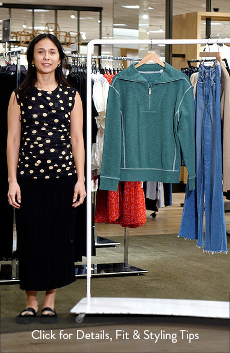 Tobago Bay Cotton Blend Half Zip Pullover, sales video thumbnail