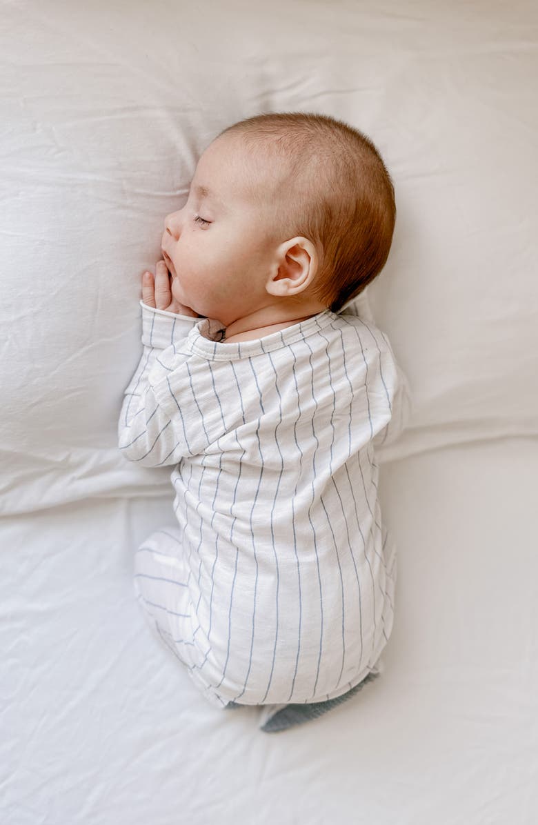 L'ovedbaby Stripe Fitted One-Piece Organic Cotton Footie Pajamas, Alternate, color, 