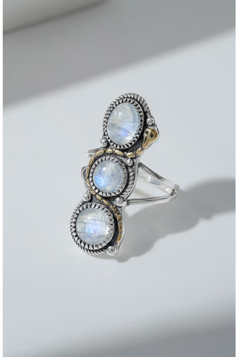 Silver Plate Ring, Alternate, color, BLUE
