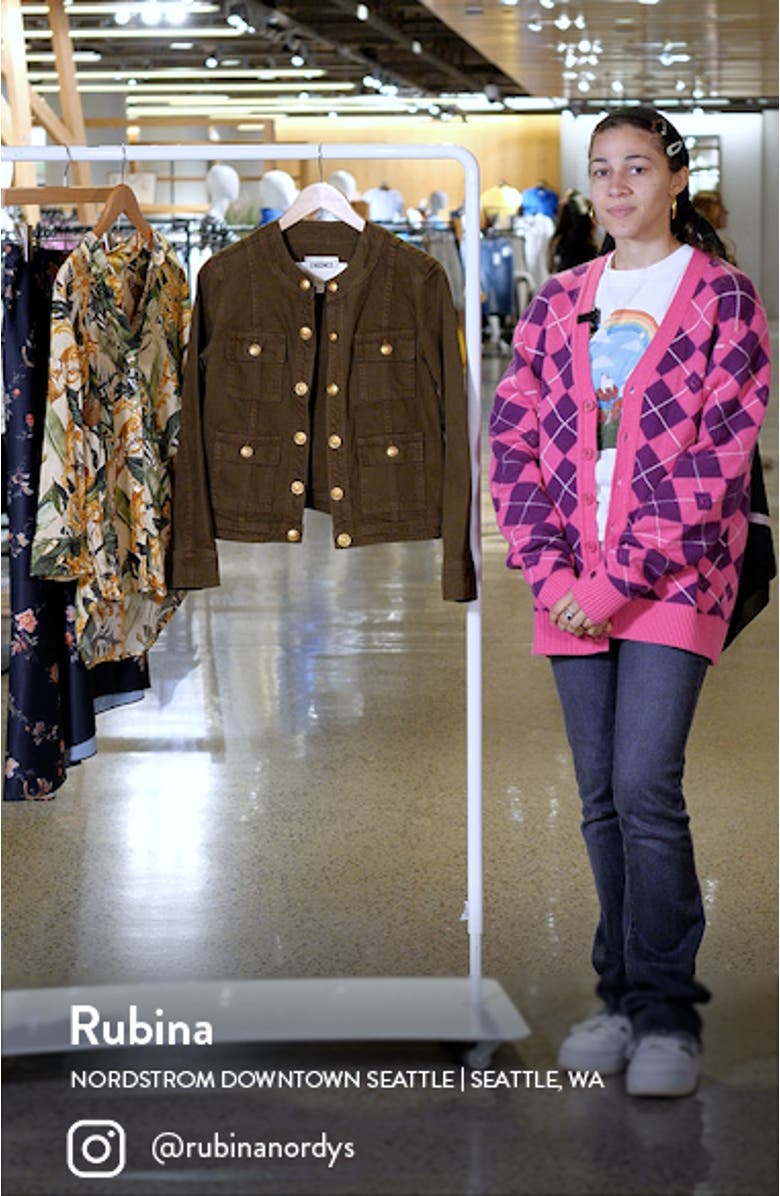 Yari Collarless Denim Jacket, sales video thumbnail