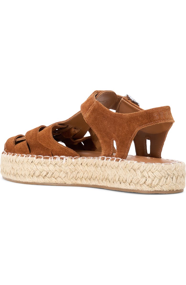 STAUD Hemingway Fisherman Espadrille Sandal, Alternate, color, Tabac