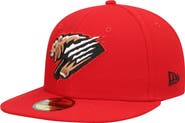 New Era Men's New Era Red Fresno Grizzlies Home Authentic Collection 59FIFTY Fitted Hat
