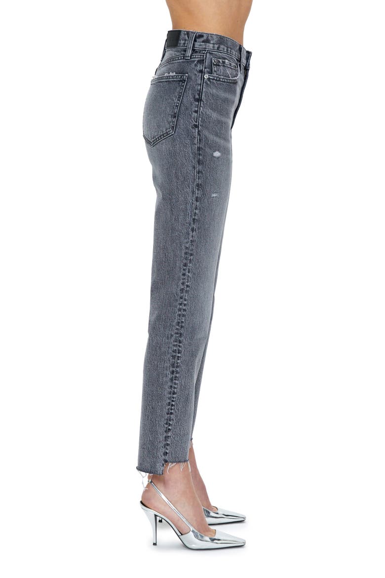 Ally Raw Step Hem High Waist Crop Bootcut Jeans, Alternate, color, EARL GREY VINTAGE
