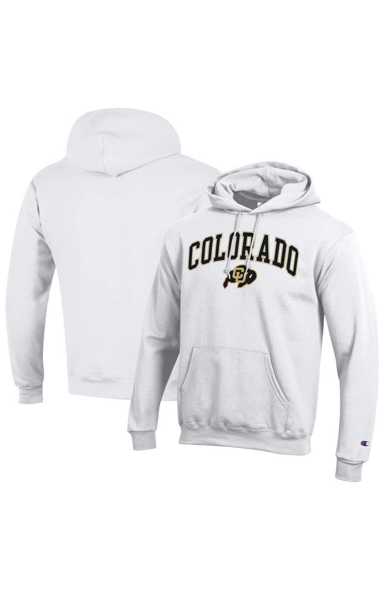 Champion Men's Champion White Colorado Buffaloes Arch Over Logo Pullover Hoodie, Main, color, White