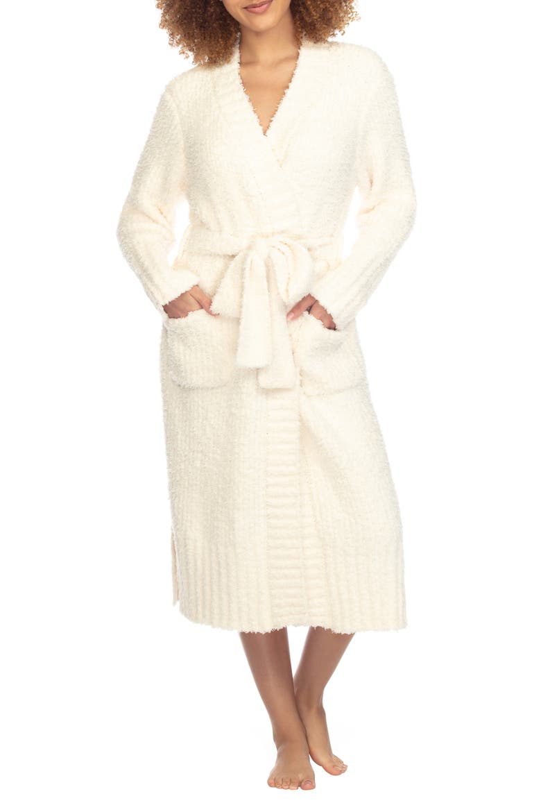 Morning Brew Chenille Robe, Main, color, IVORY