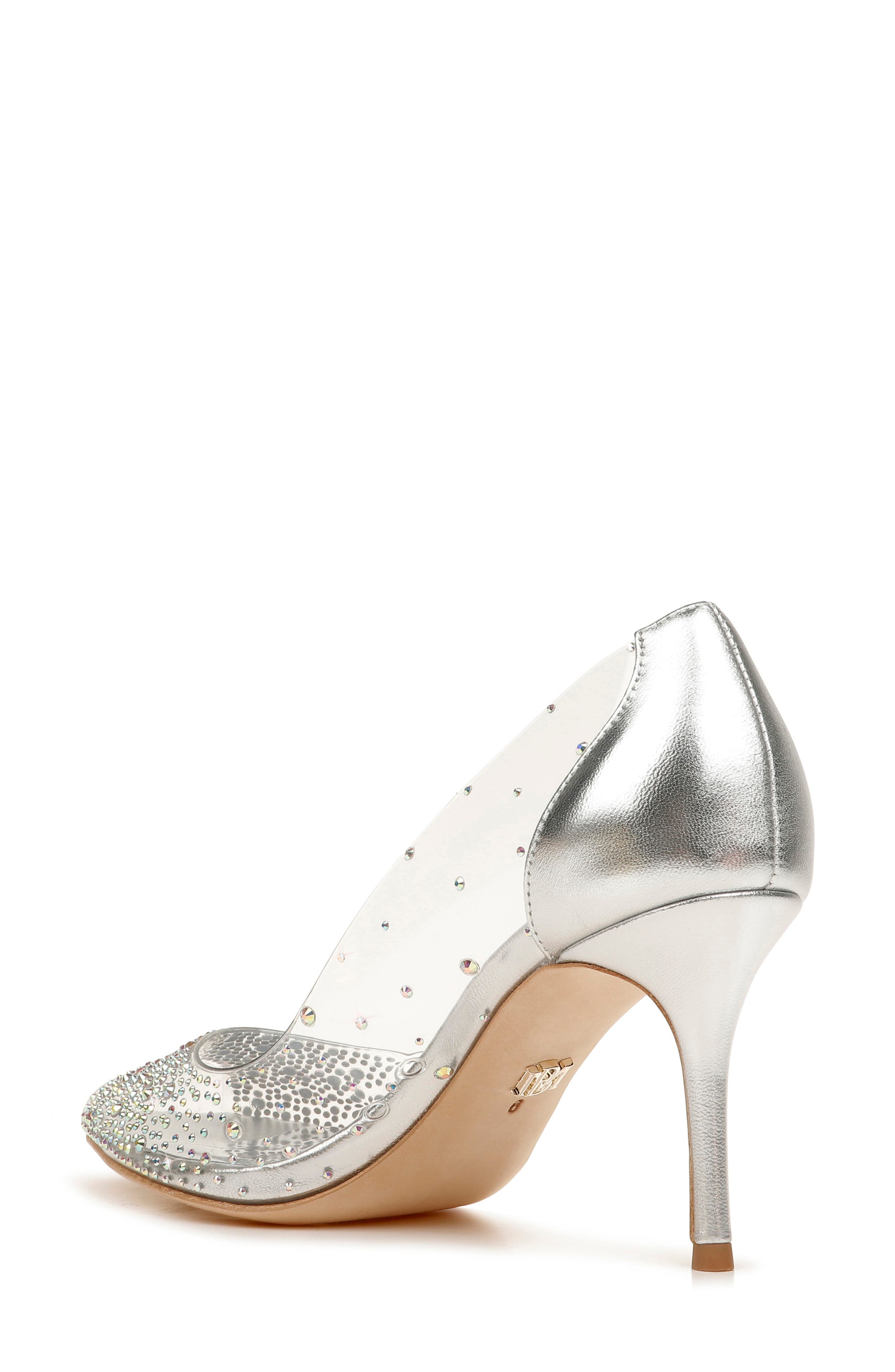 Badgley Mischka Collection Ginata Embellished Peep Toe Pump, Alternate, color, 