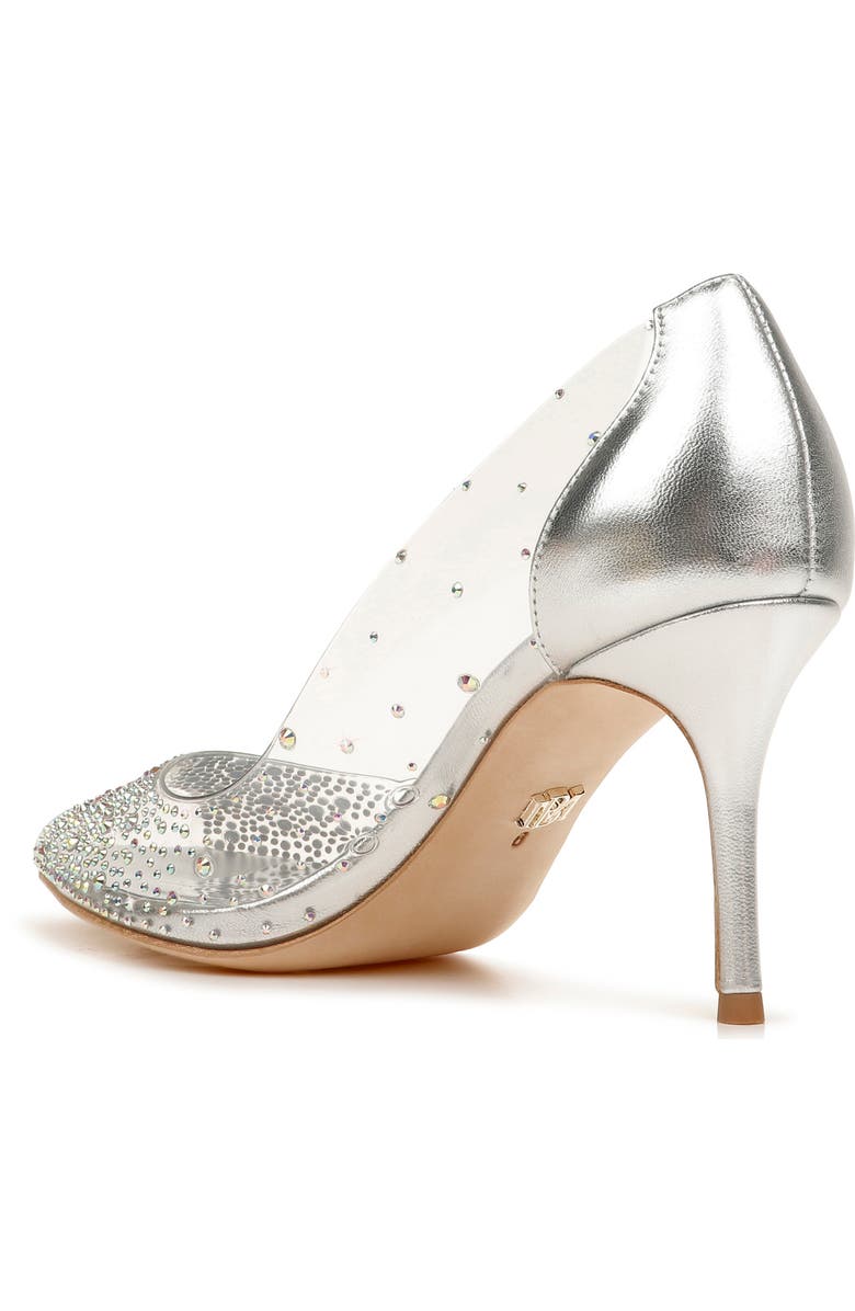 Badgley Mischka Collection Ginata Embellished Peep Toe Pump, Alternate, color,