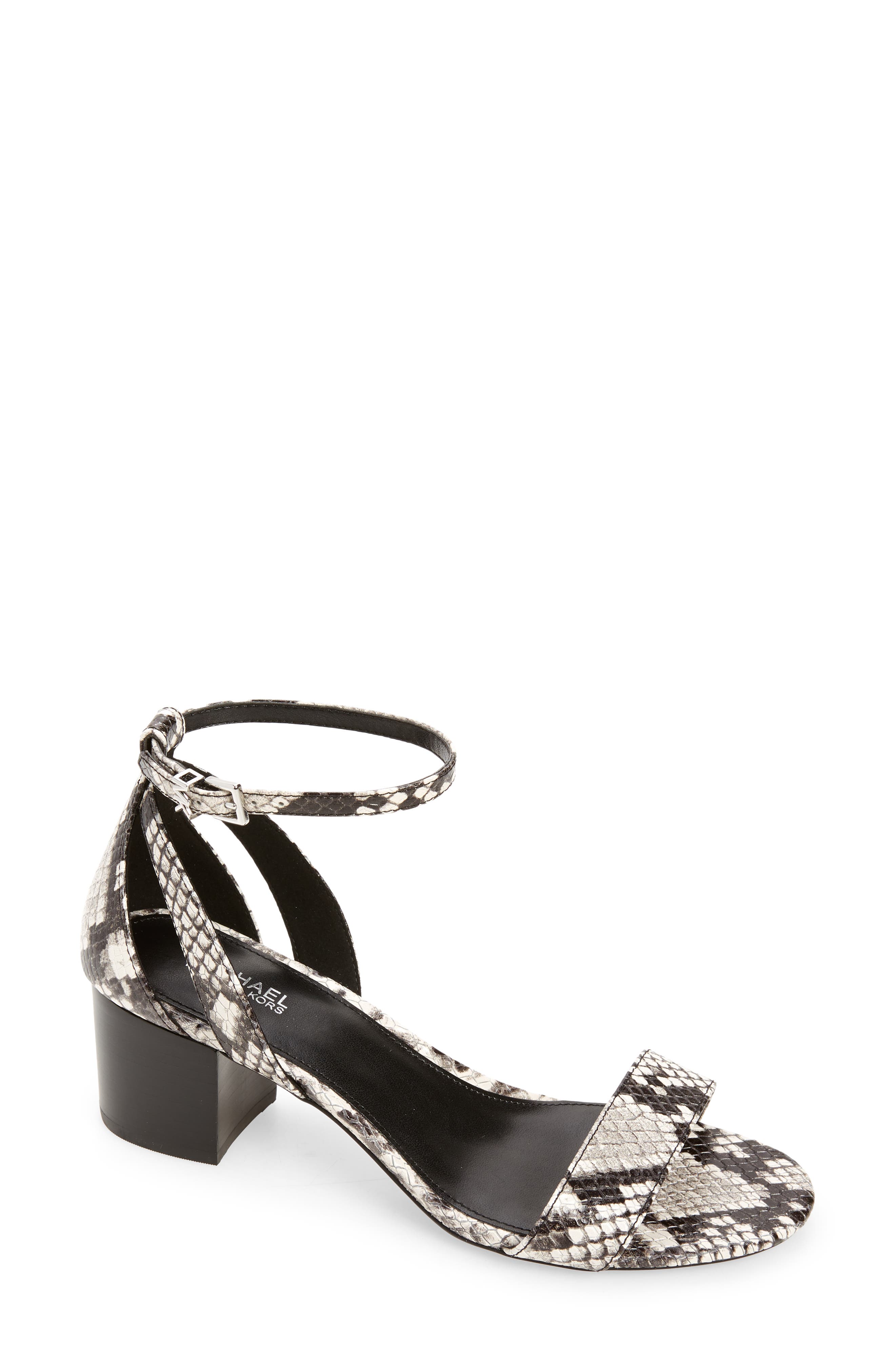 Cardi Flex Ankle Strap Sandal, Main, color, BLACK/ WHITE