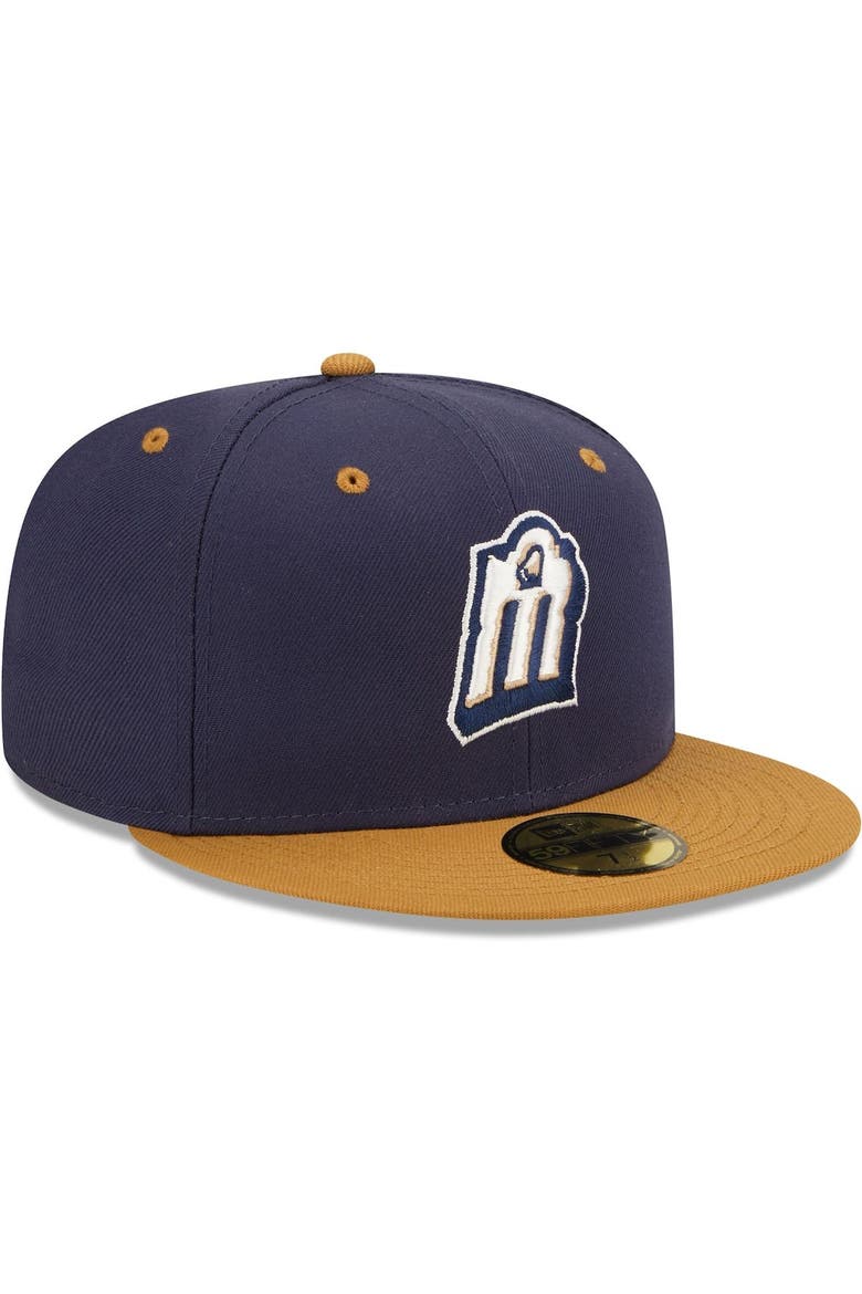 Men's New Era Navy San Antonio Missions Authentic Collection Team Alternate 59FIFTY Fitted Hat, Alternate, color, Navy