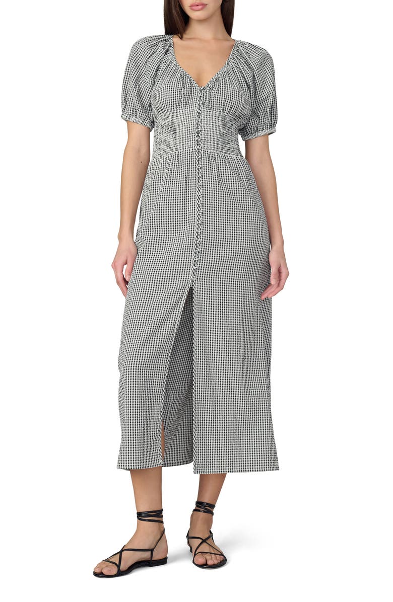 Joe's Jeans The Monet Gingham Dress, Main, color, Black/ White Gingham