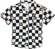 Disney Mickey Mouse Short Sleeve Button Down Shirt
