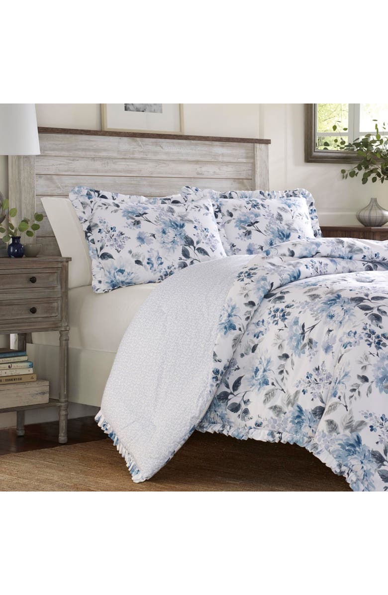 Laura Ashley Chloe Cotton Sheet Set, Alternate, color, Cottage Blue