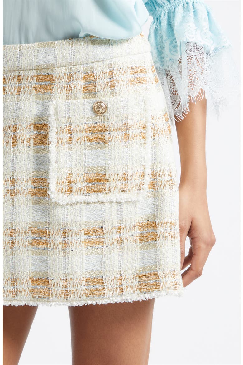 Amaliah Miniskirt, Alternate, color, IVORY TWEED