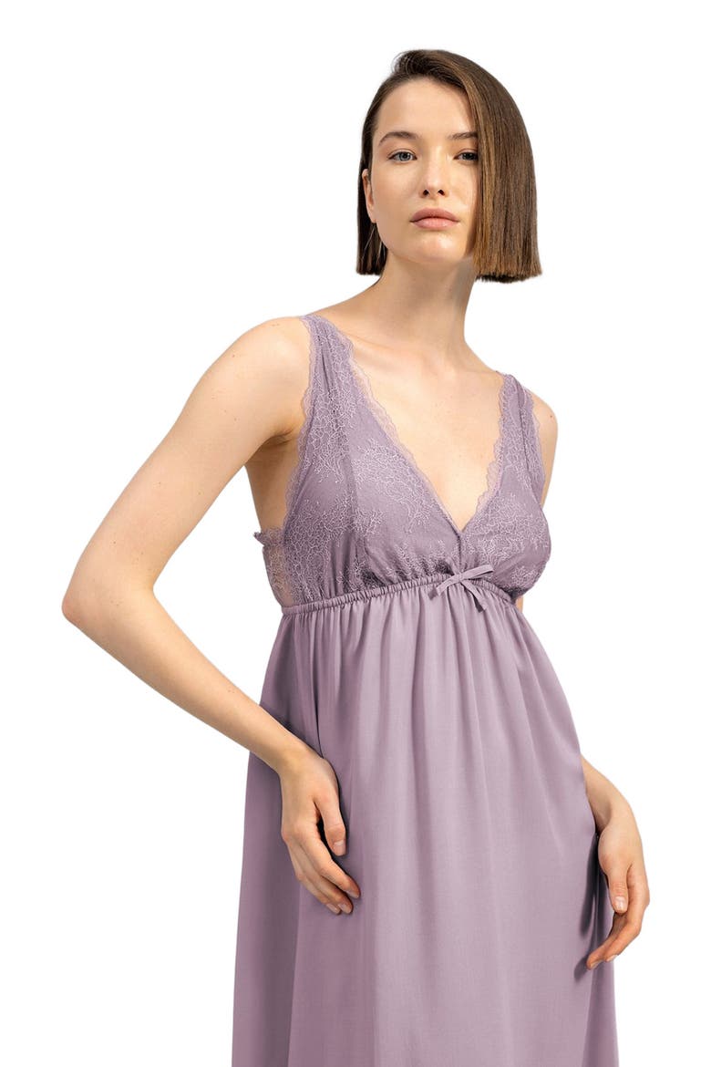 Christina Women's Nightdress, Alternate, color, Purple
