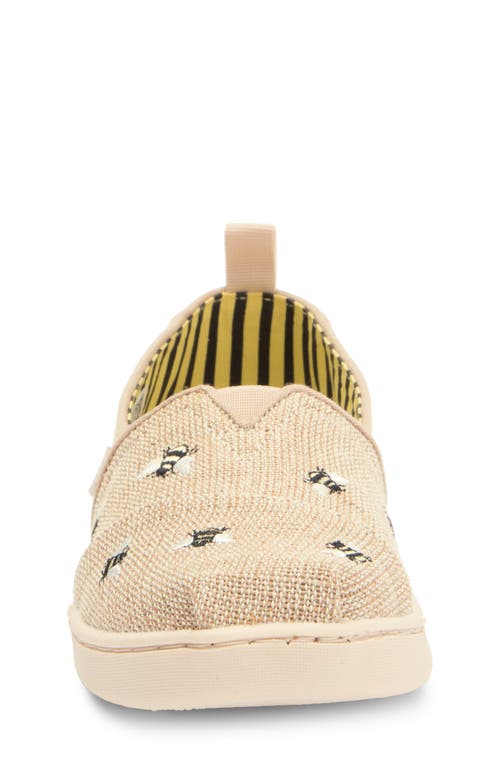 Toms Kids' Classic Alpargata Slip-on In Natural