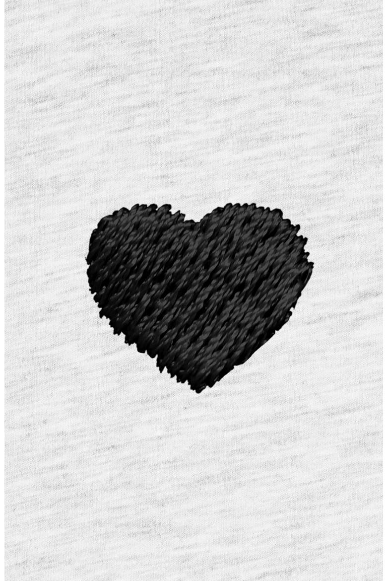 Mens Lil Heart Midweight Cotton Tee, Alternate, color, Ash Gray