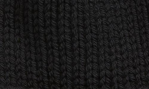 Moncler Kids' Virgin Merino Wool Beanie In Black