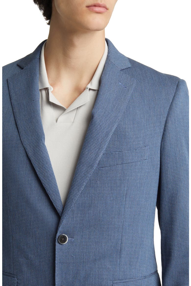 Soho Stretch Denim Sport Coat, Alternate, color, SLATE BLUE WAFFLE
