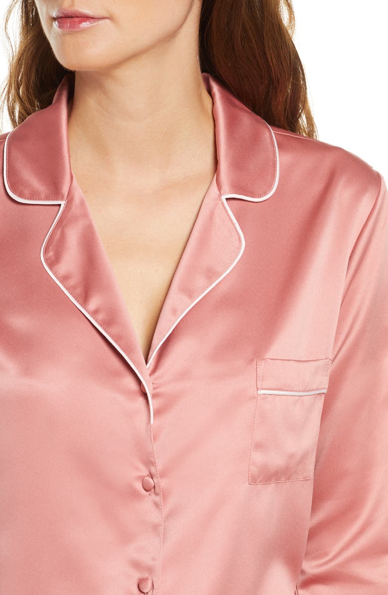 Rachel Parcell Satin Pajamas, Alternate, color,