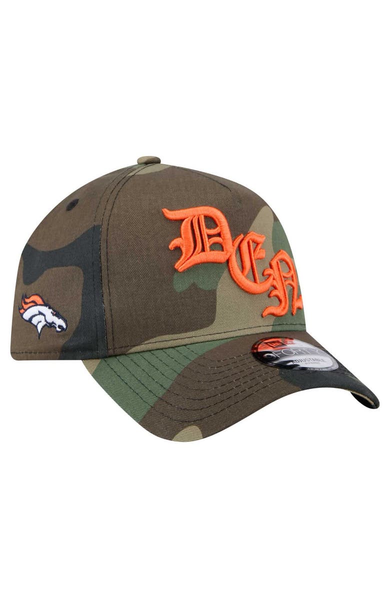 New Era Men's New Era Camo Denver Broncos Mystic Camo A-Frame 9FORTY Adjustable Hat, Alternate, color, Camo