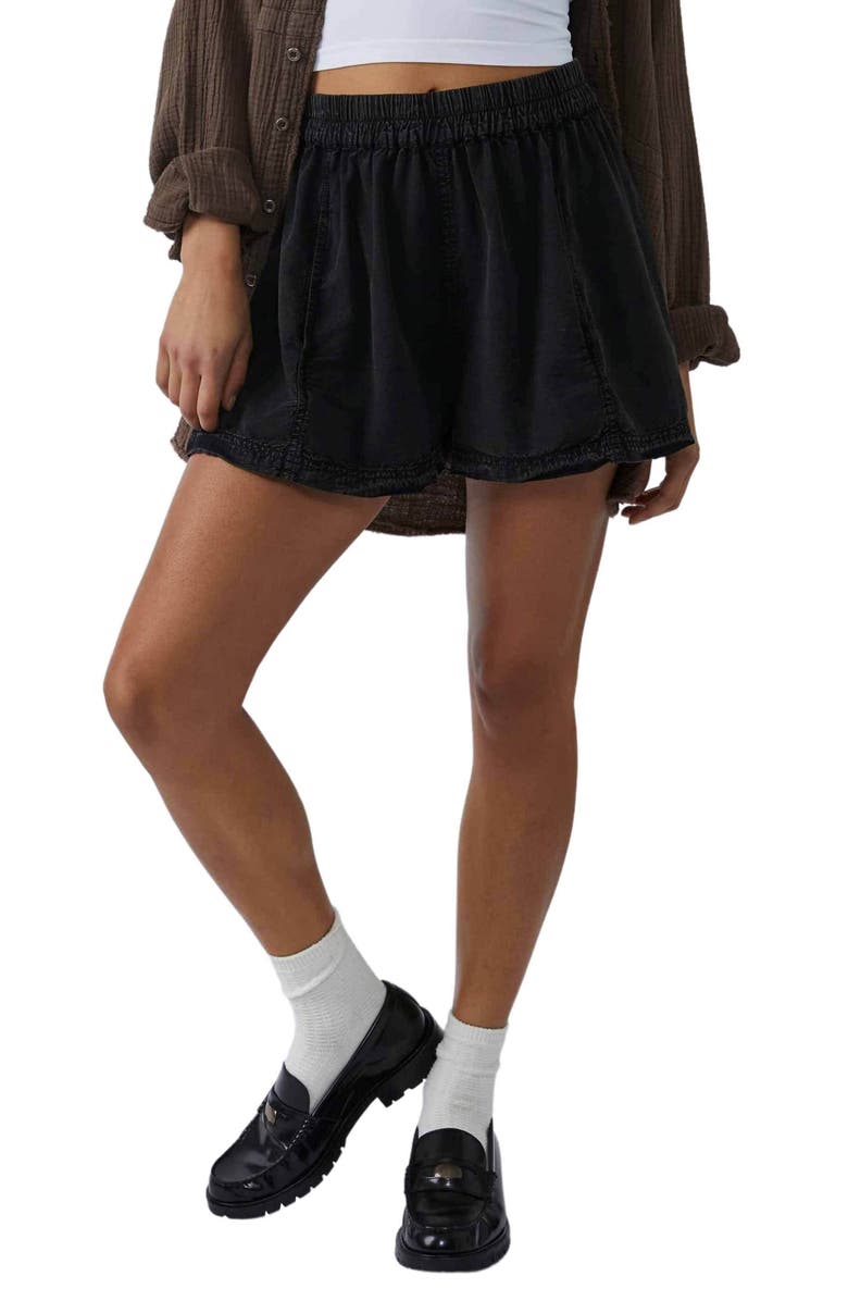 Free People Get Free Cotton Blend Poplin Shorts, Main, color, 