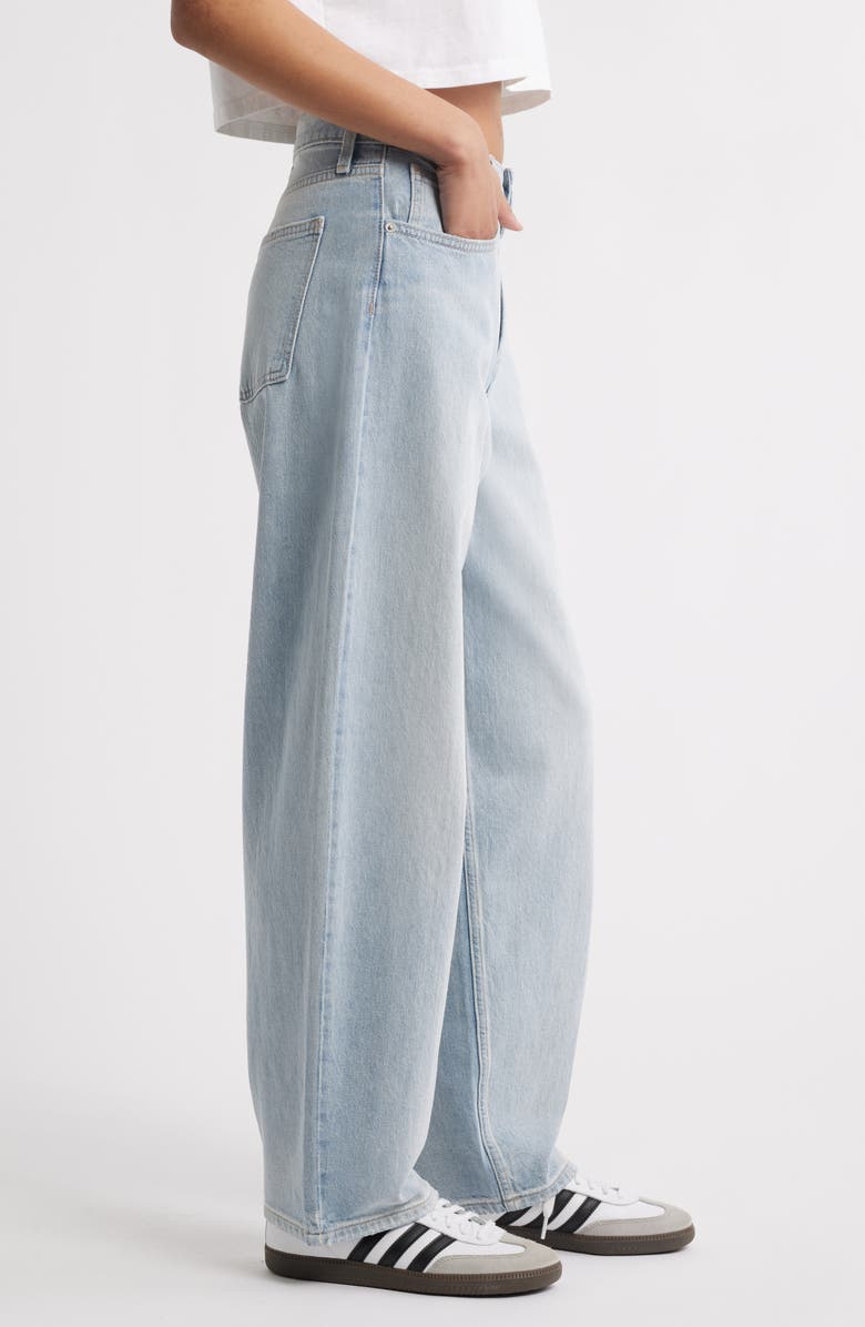 BP. Mid Rise Baggy Barrel Jeans, Alternate, color, Millie Wash