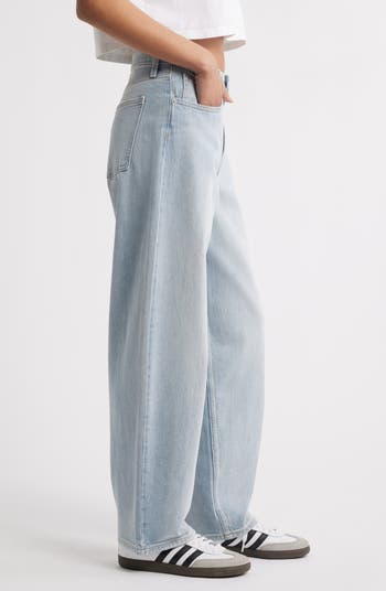 Mid Rise Baggy Barrel Jeans