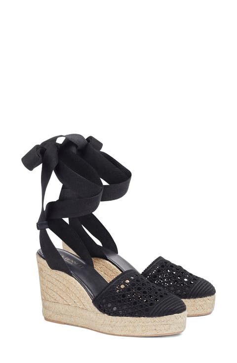 Magnolia Ankle Wrap Wedge Sandal (Women)