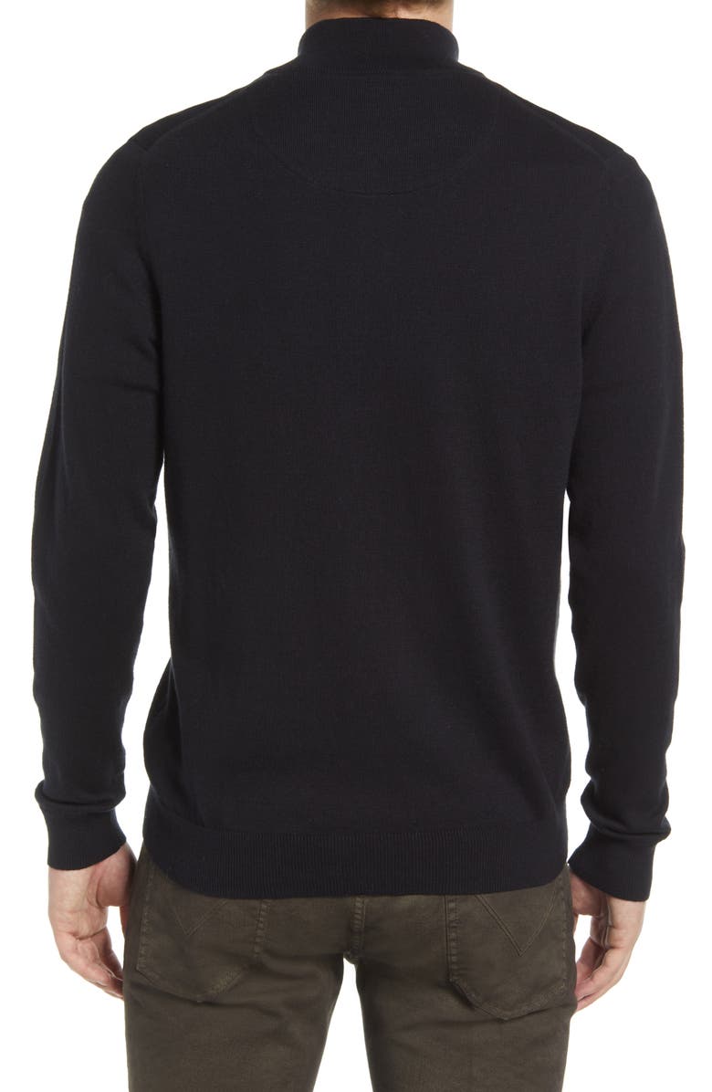 Nordstrom Half Zip Cotton & Cashmere Pullover Sweater, Alternate, color,