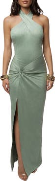 JLUXLABEL Charlotte Halter Maxi Dress
