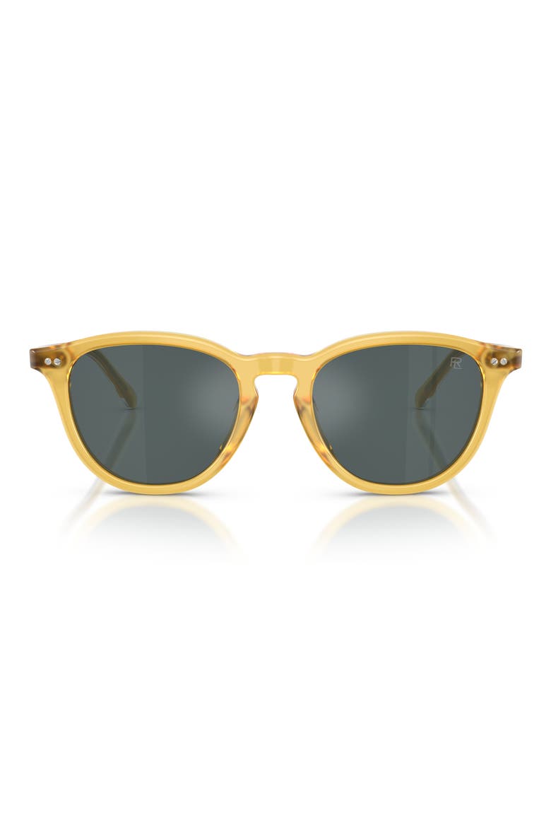 53mm Phantos Sunglasses, Main, color, OPAL HONEY / DARK GREY GREEN