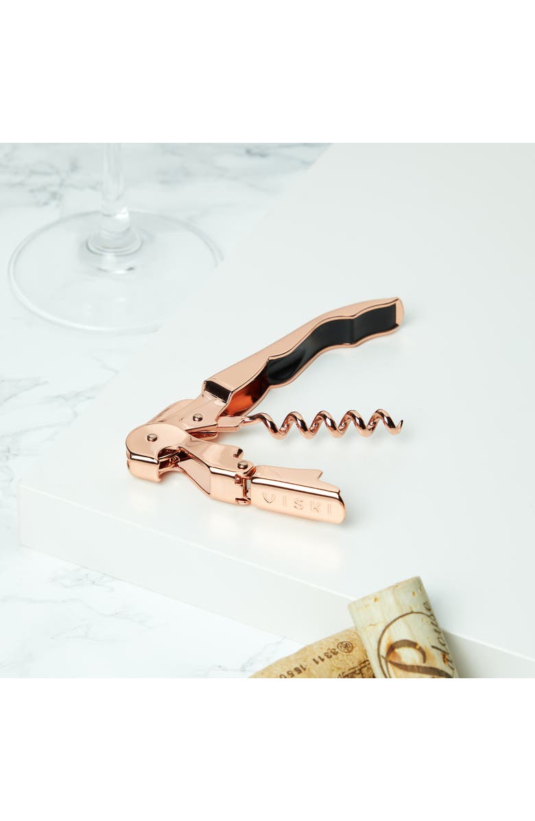 Viski Signature Double Hinged Corkscrew, Alternate, color, Summit