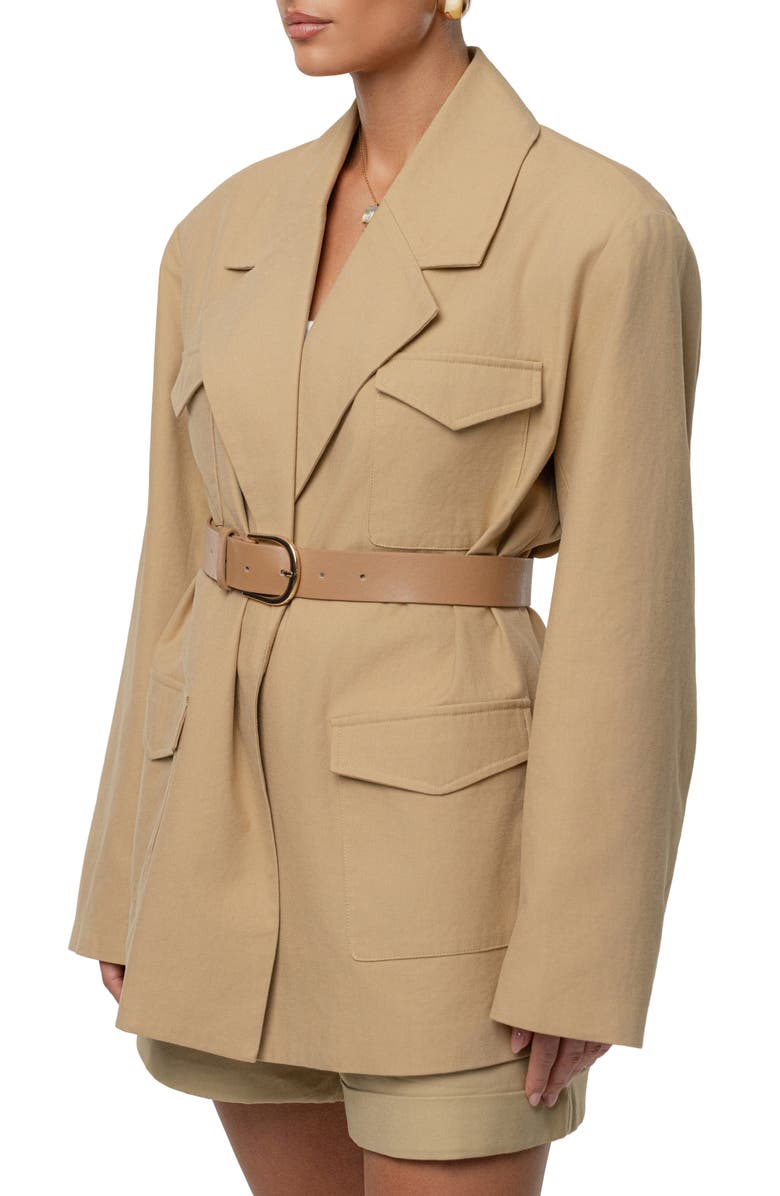 JLUXLABEL Precision Blazer, Alternate, color, Beige