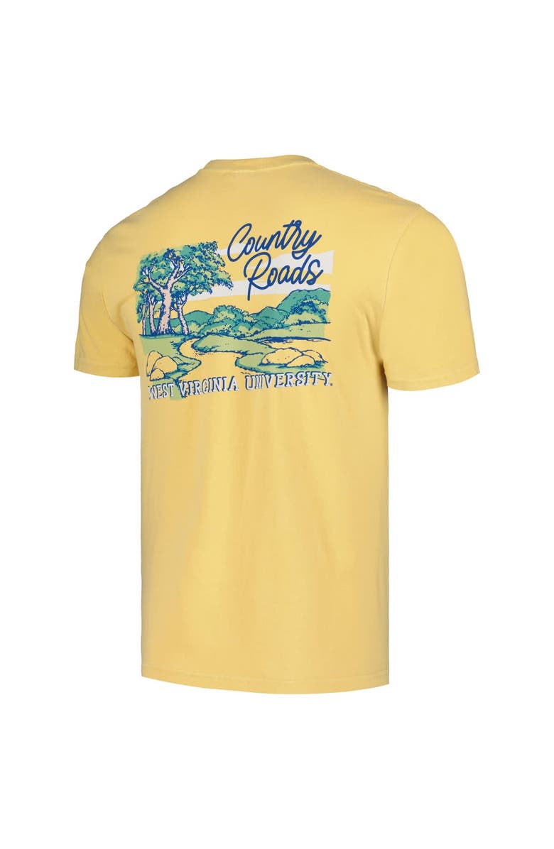 IMAGE ONE Unisex Gold West Virginia Mountaineers Hyper Local Country Roads T-Shirt, Alternate, color, Gold