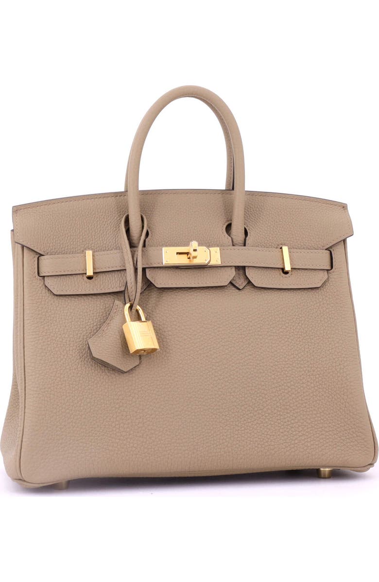 Pre-Owned Hermes Birkin Handbag Brown Togo with Gold Hardware 25, Alternate, color,