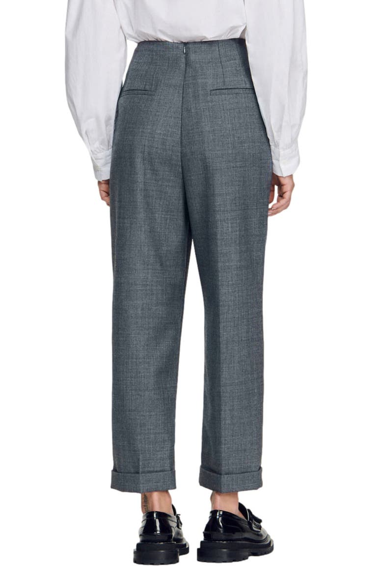 Clive Ankle Trousers, Alternate, color, DARK GREY