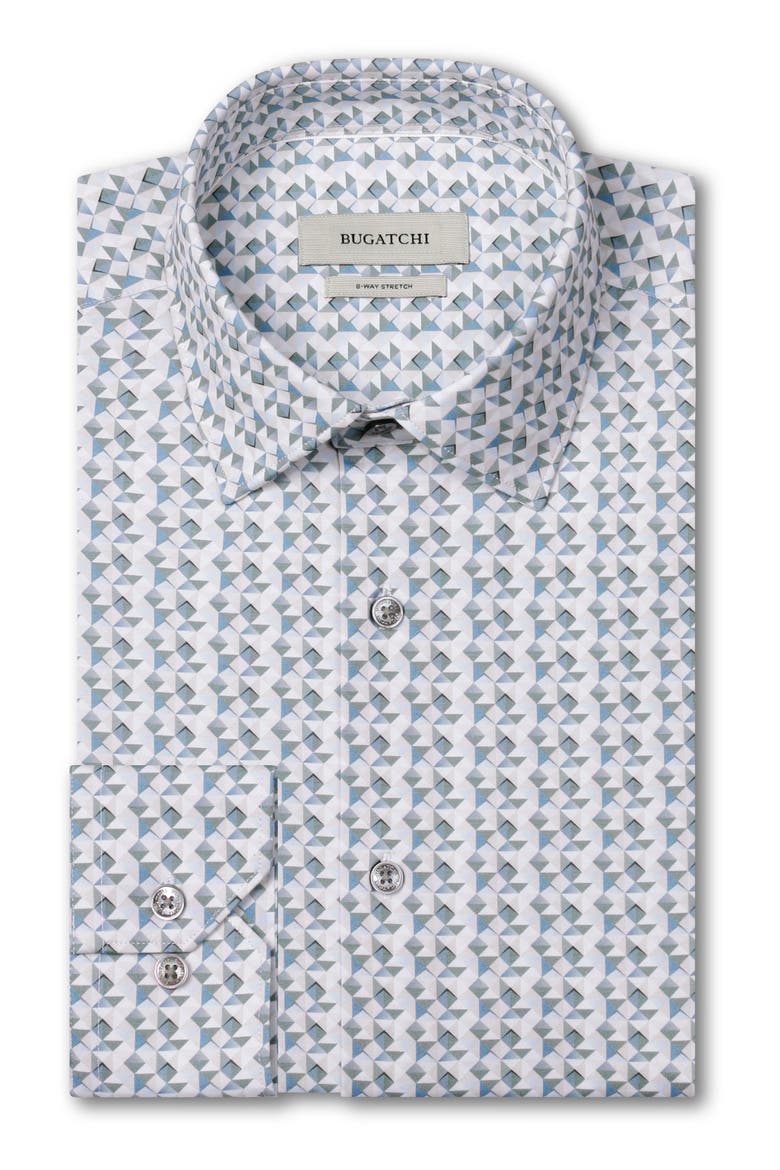 James OoohCotton® Geo Print Button-Up Shirt, Alternate, color, AVOCADO