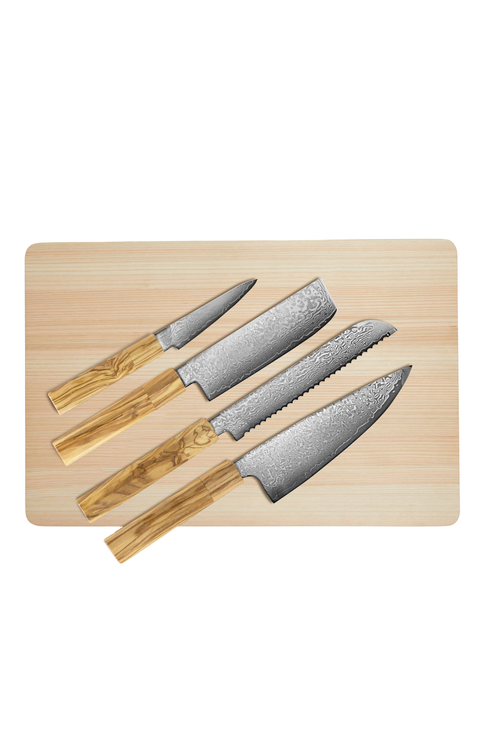 Kumo Knife Set with Cutting Board