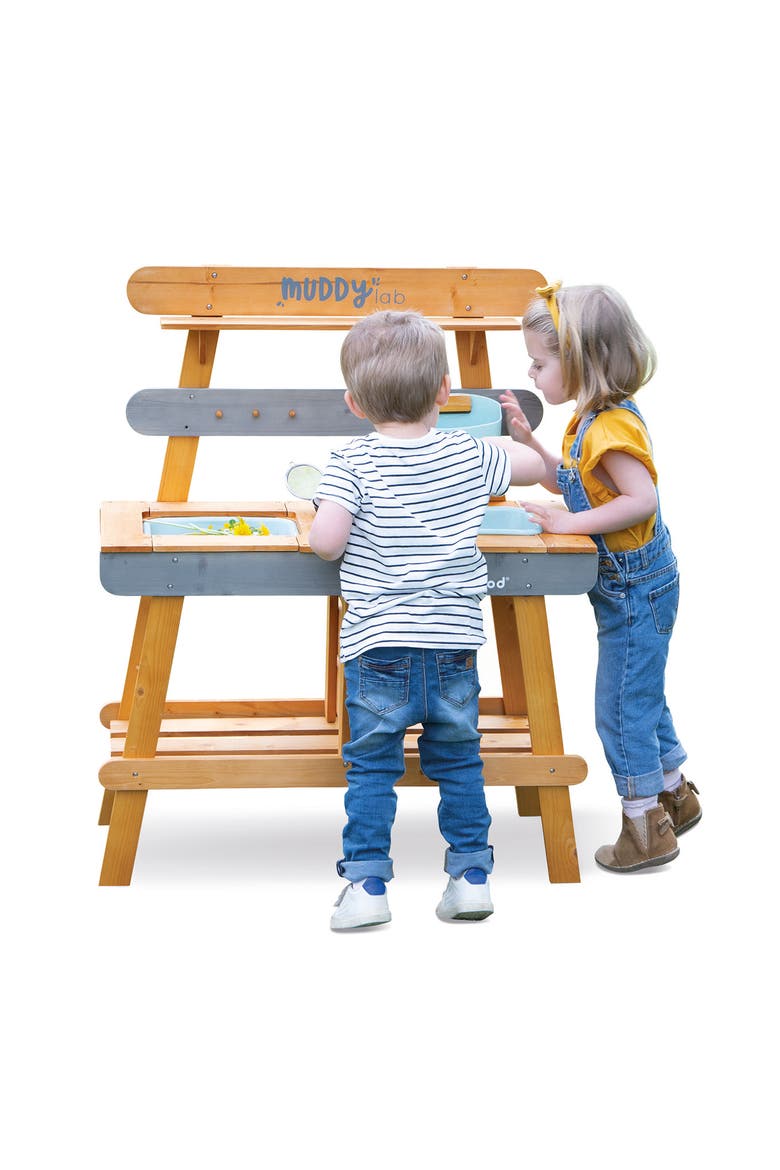 Muddy Lab Outdoor Kitchen Playset, Alternate, color, BROWN