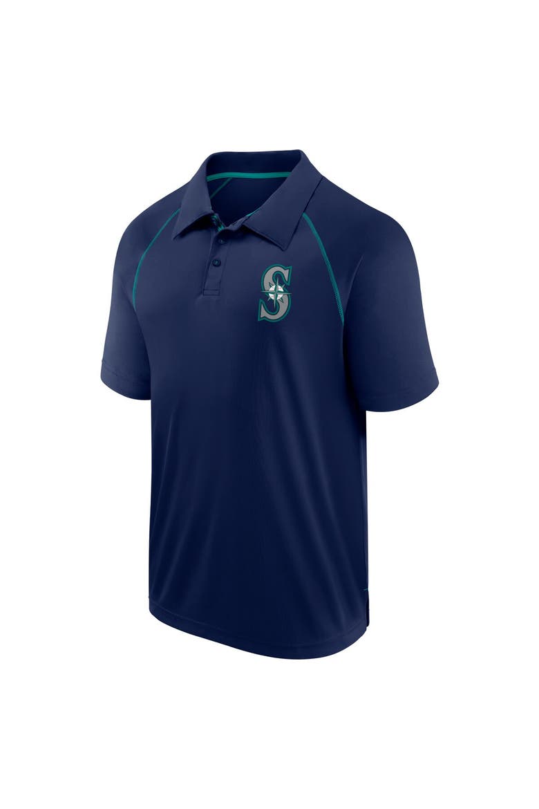 Men's Fanatics Navy Seattle Mariners Strong Alone Raglan Polo, Alternate, color, Navy