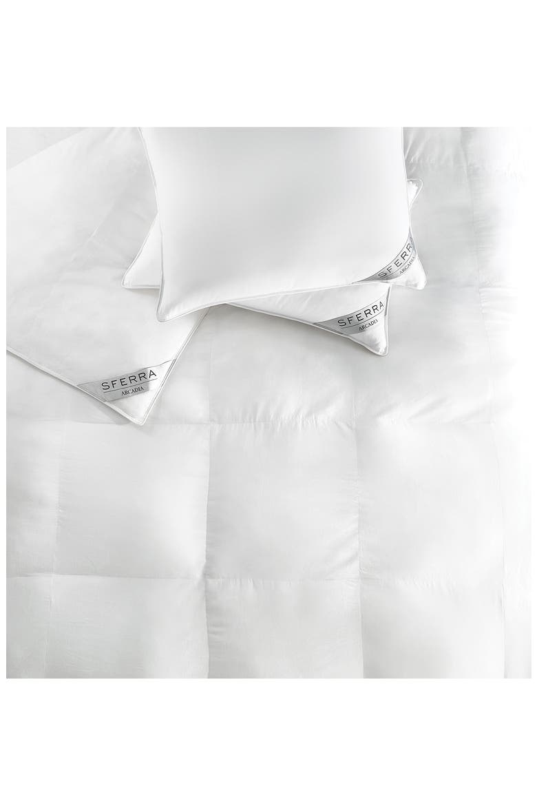 Arcadia Down Alternative King Pillow, Alternate, color, WHITE
